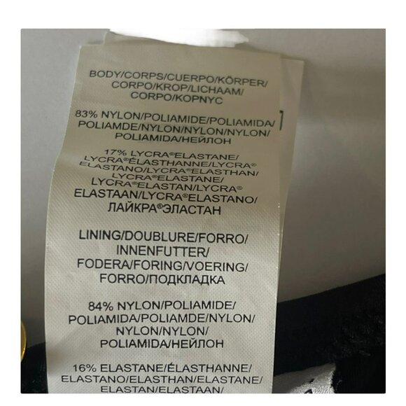 Trina Turk Size 6 Adjustable Black Knotted One Piece Swimsuit Bathing Suit NWT - Picture 9 of 9